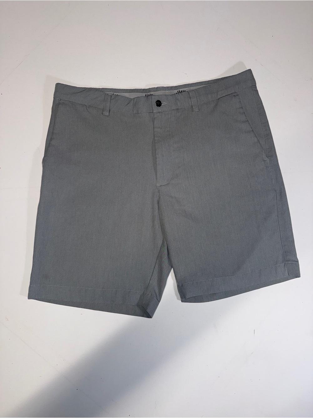 Callaway Men's Light Gray Flat Front Performance Shorts